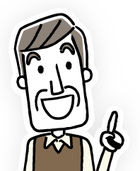 キャンペーンがうれしいおじいさん